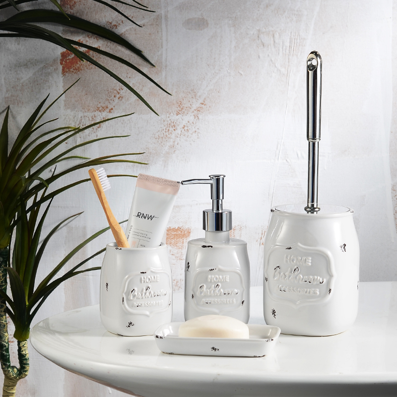 HOT SELLING BOSILUN MODERN 4PCS CERAMIC BATHROOM ACCESSORIES-1