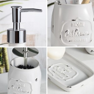 Hot Selling Bosilun Modern 4pcs Ceramic Bathroom Accessories