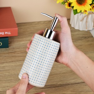 Custom Modern Hand Painted 4 Piece Ceramic New Design Bathroom Accessories Set