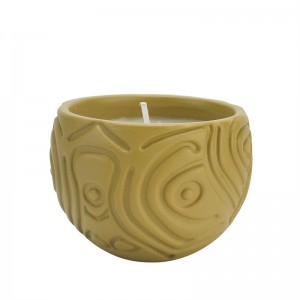Unique Design Round Scented Ceramic Candle Holder for Home Decor