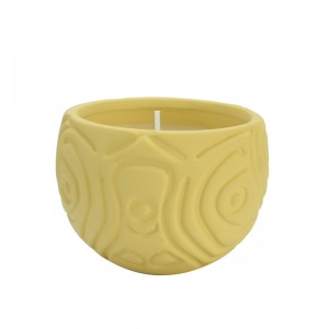 Unique Design Round Scented Ceramic Candle Holder for Home Decor