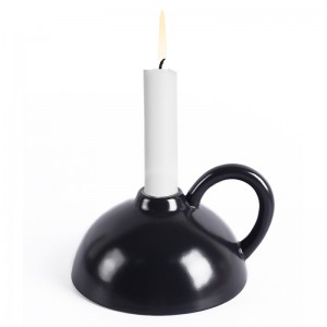 Desktop Teapot Shape Glazed Ceramic Tea Light Candle Holders