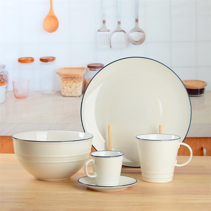 Modern High Quality Ceramic Mug Cup Plates Dish Kitchen Dinner Set-1