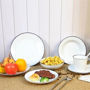Factory Modern ODM Handmade Stoneware Dinnerware Kitchen Tableware for Hotel Restaurant
