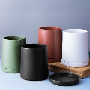 Tableware Cooking Ceramic Kitchen Utensil Chopsticks Holder with Tray