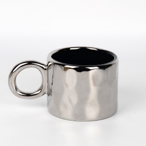 Irregular Ink Dot Design Creative Coffee Cup Round Ceramic Mug