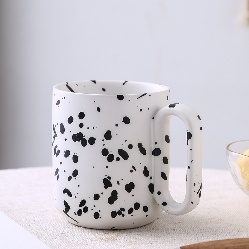 Wholesale New Design Nordic Personalized Creative Dot coffee ceramic mug-1