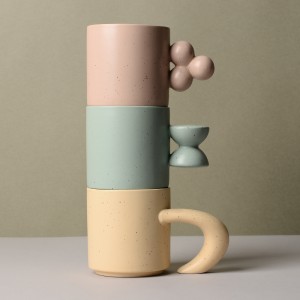 Factory Handmade Tumbler Cups Stacking Ceramic Mug