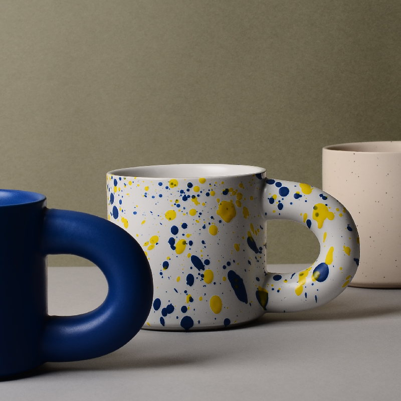 Factory Customised Glazed Handmade Ceramic Coffee Tea Mug-1