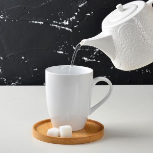 Glazed Custom Logo Ceramic Coffee Plain White Mugs