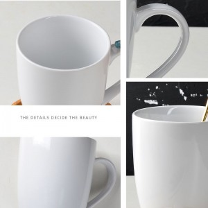 Glazed Custom Logo Ceramic Coffee Plain White Mugs