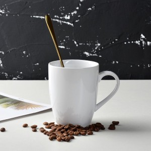 Glazed Custom Logo Ceramic Coffee Plain White Mugs