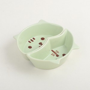 New Products Creativity Cut Dog Cat Drinking Pet Feeder Bowl