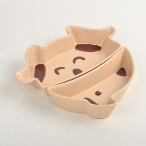 New Products Creativity Cut Dog Cat Drinking Pet Feeder Bowl