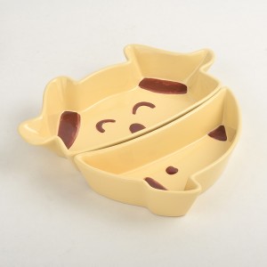New Products Creativity Cut Dog Cat Drinking Pet Feeder Bowl