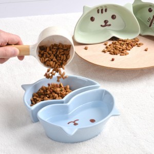 New Products Creativity Cut Dog Cat Drinking Pet Feeder Bowl