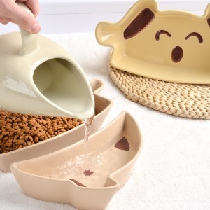 New Products Creativity Cut Dog Cat Drinking Pet Feeder Bowl