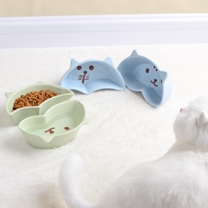 New Products Creativity Cut Dog Cat Drinking Pet Feeder Bowl