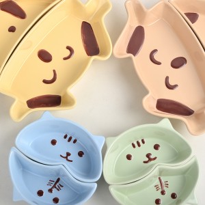 New Products Creativity Cut Dog Cat Drinking Pet Feeder Bowl