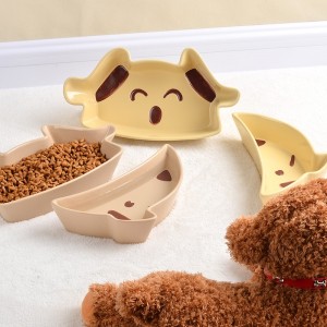 New Products Creativity Cut Dog Cat Drinking Pet Feeder Bowl