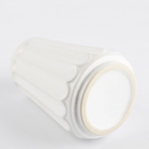 Modern 5.56 Inch Wedding White Ceramic Table Top Home Decor Vases