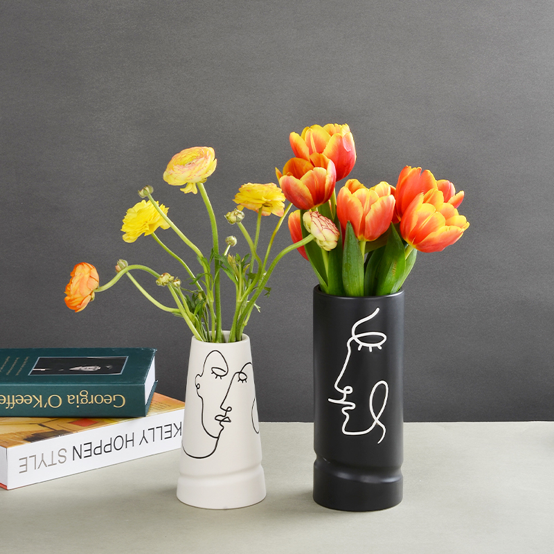 Manufacturer Modern Decorative Novelty Cermaic Vase For Flower Arrangement-1