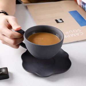 Luxury Black Clay Porcelain Plate Set