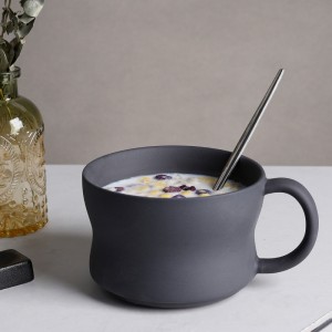 Luxury Black Clay Porcelain Plate Set