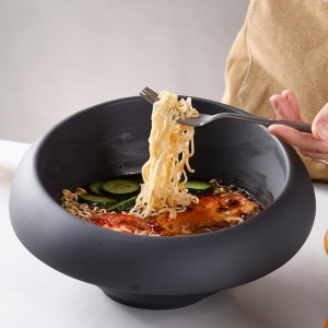 Luxury Black Clay Porcelain Plate Set