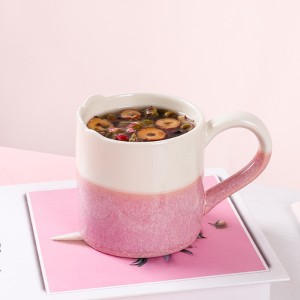 Modern Reactive Pink Stoneware Dinnerware Set