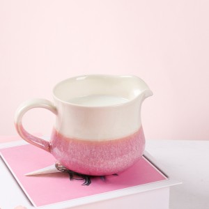 Modern Reactive Pink Stoneware Dinnerware Set