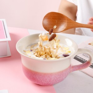 Modern Reactive Pink Stoneware Dinnerware Set