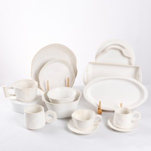 Modern Stoneware Dinnerware Plates and Dishes Set