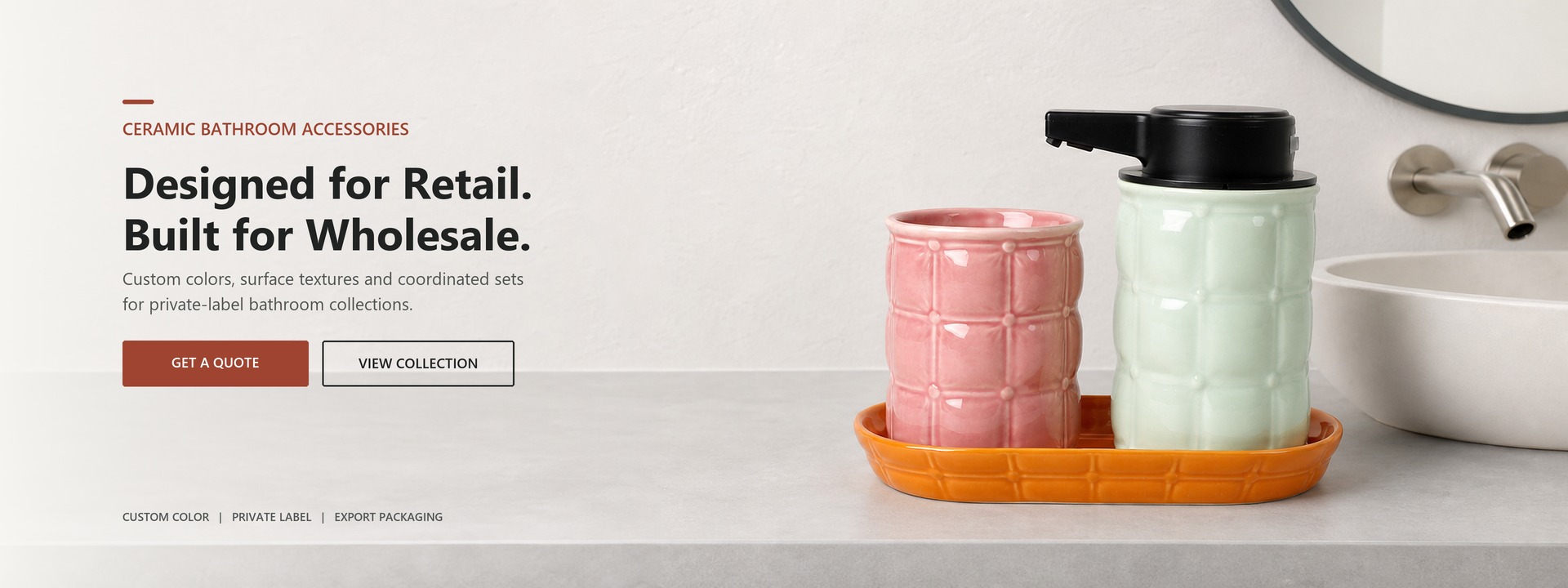 Ceramic Bathroom Accessories Wholesale - YST Ceramics